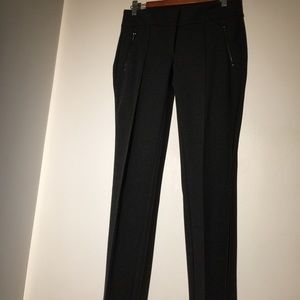 Creased stretched straight legged pant