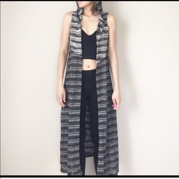 💣SALE Long maxi duster cardigan. Made in USA - Picture 3 of 4