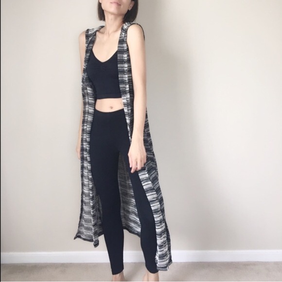 💣SALE Long maxi duster cardigan. Made in USA - Picture 4 of 4