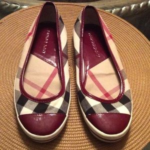 Burberry Plaid Flats Authentic CNDONQINGUA