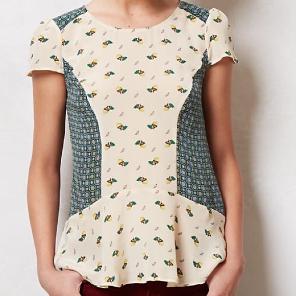 Maeve Fluttered Oak Top Size 8