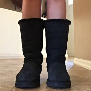 UGG BAILEY BLACK BOW BOOTS!!!!