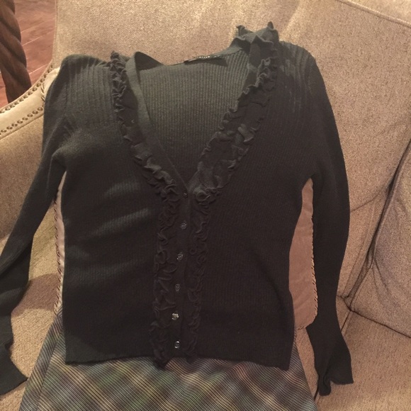 The Limited ruffle cardigan