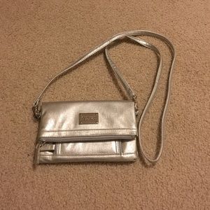 Small silver clutch