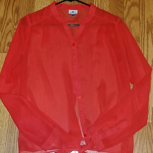 Beautiful cherry red blouse