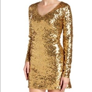 NEW! SOLD OUT!!! Michael Kors Gold Sequin Dress 💛