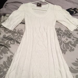 Cream sweater dress size S