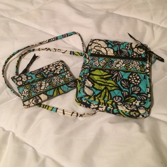 Vera Bradley cross body and coin poutch