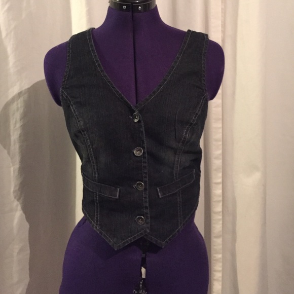 HotKiss denim suspender backed Vest