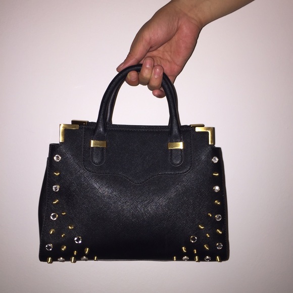 Rebecca Minkoff Studded 'Amorous' Leather Satchel - Picture 1 of 4