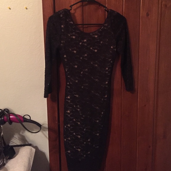 Black/Nude dress
