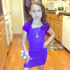 Purple formal dress