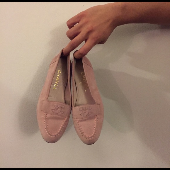 Chanel Pink Suede Vintage Flats - Picture 3 of 3