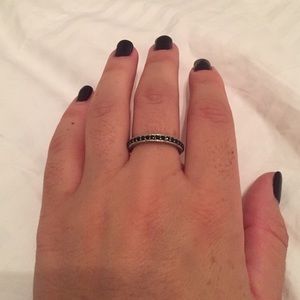 Judith Ripka onyx ring, size 7