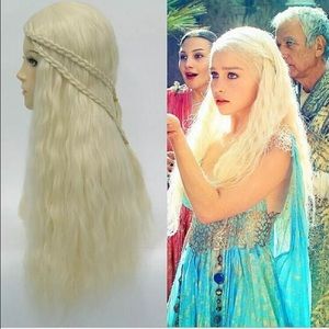 Blonde khaleesi games of throne wig