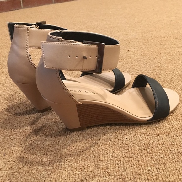 ASOS Minimalist Heels in Black and Nude - Picture 2 of 4