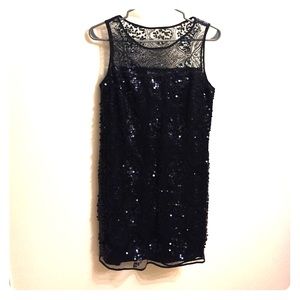 Max studio navy sequence dress