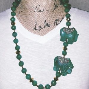 Jade Elephant Necklace