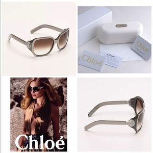 New CHLOE SUNGLASSES with case and cards