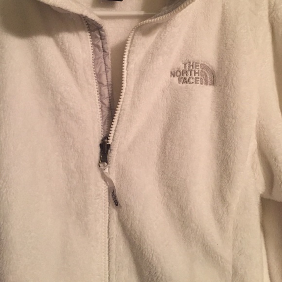 The North Face white, soft jacket!