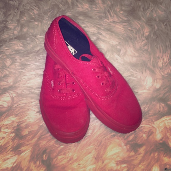 Kids 3.5 red vans (I wear a 5 in women's)