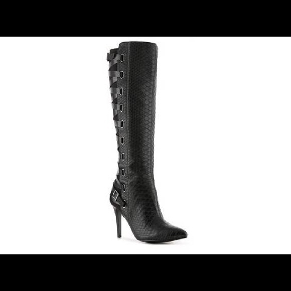 Carlos Wilbury Boots Strappy Back High Heel Boots
