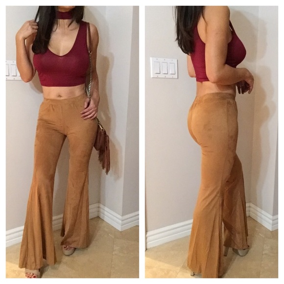 Smooth Soft Suede Bell Bottoms - Picture 2 of 2