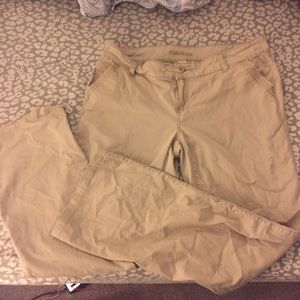 Long length khaki pants