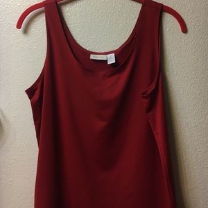 Chicos size 2 red travelers tank top