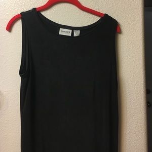Black tank top fits medium to large