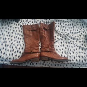 Franco Sarto cognac riding boots