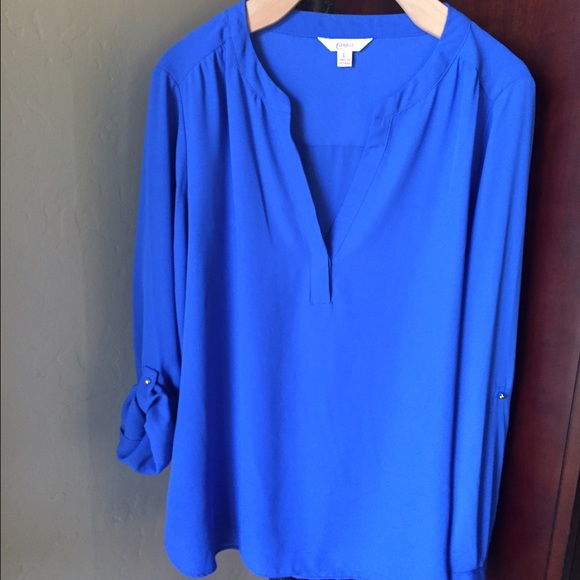 Beautiful light cobalt blouse