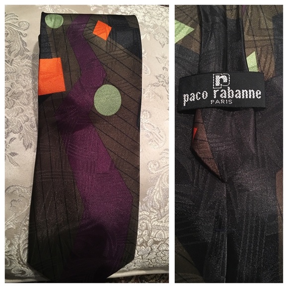 Vintage Paco Rabanne Silk Tie