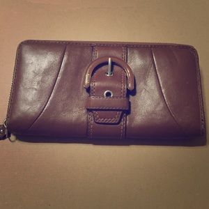 Coach zip around wallet
