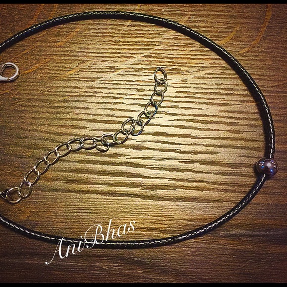 Thin Simple Black Choker - Picture 3 of 3