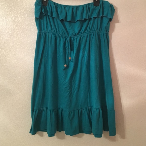 Teal tube top/dress