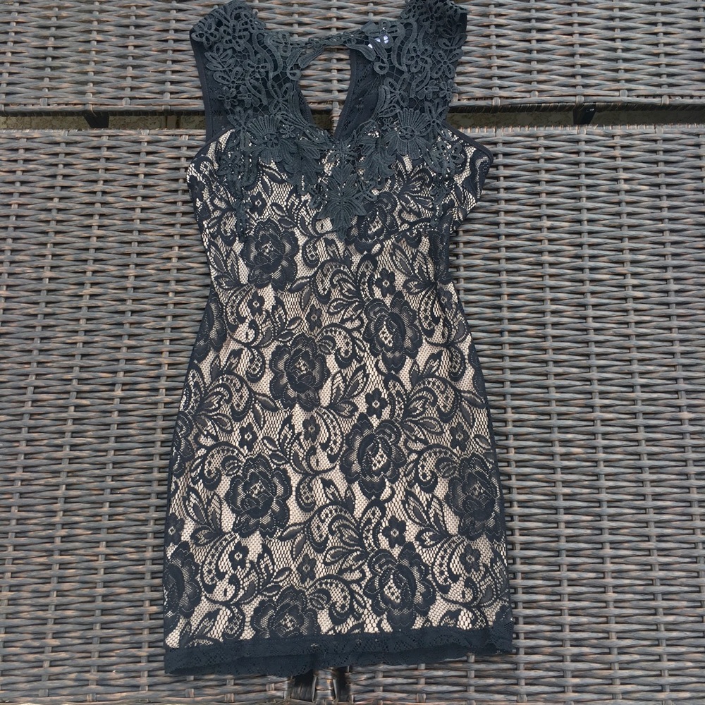 Sexy black, fitted dress