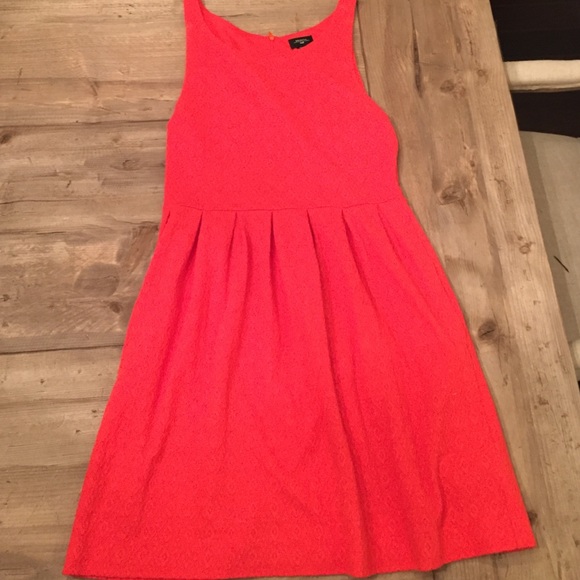 Burnt orange-red knit Anthropologie dress - Picture 1 of 3