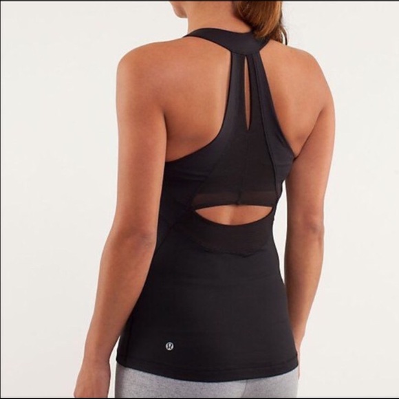 EUC Lululemon Black "Run Make it Count" Tank