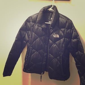 Black North Face, puffy jacket. Like new!