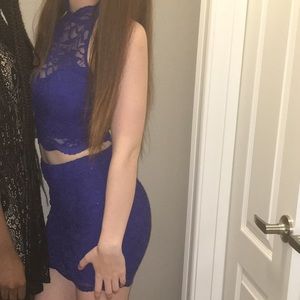 two piece body con dress