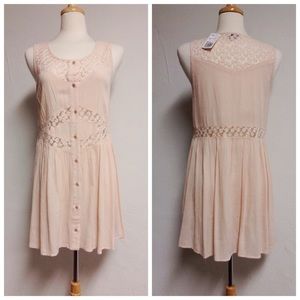 Peach flowy dress