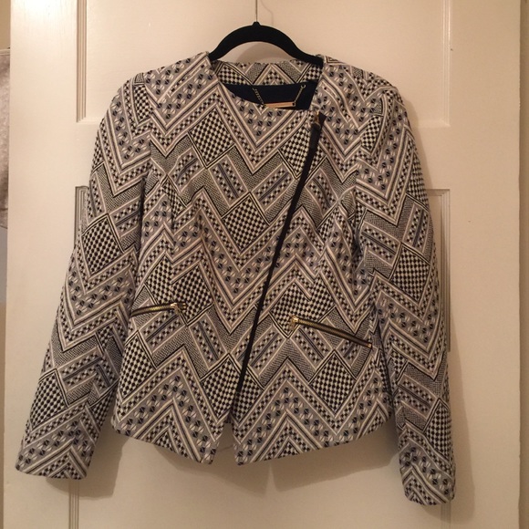 Ted Baker blazer navy and white