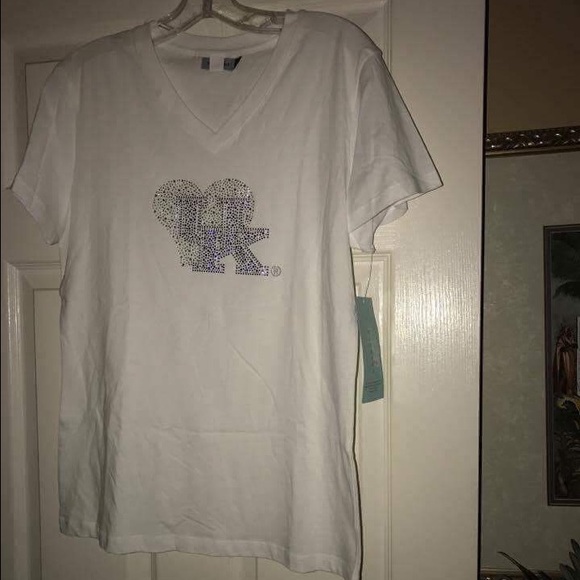 UK v-neck t-shirt with bling