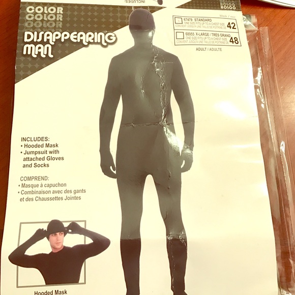 Costume disappearing man