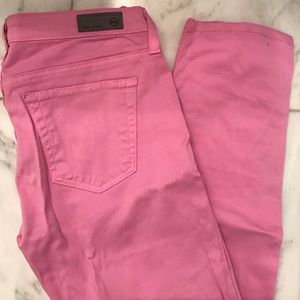AG stilt cigarette leg pink jeans size 27