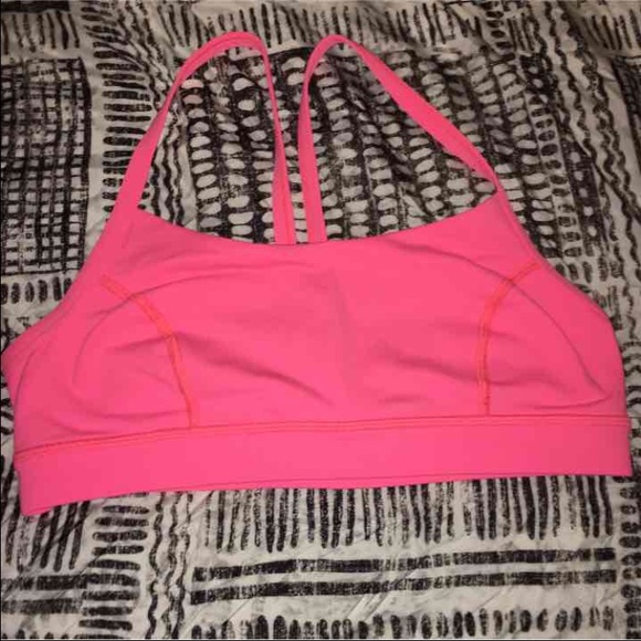 Authentic bright pink Lululemon bra