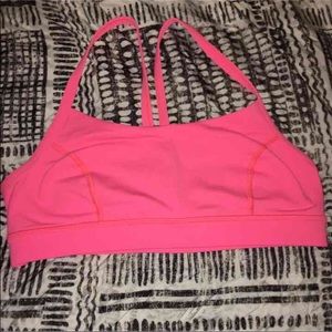 Authentic bright pink Lululemon bra