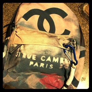 Chanel bookbag 2014 graffiti runway