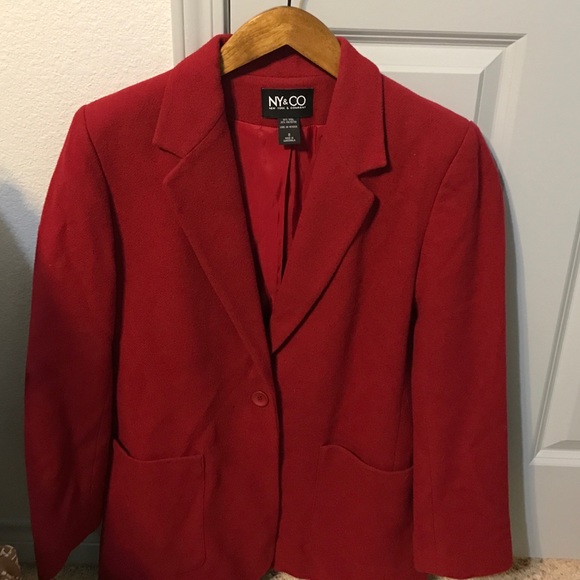 NY & Co Red Blazer